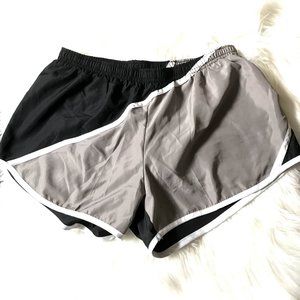 3x$25 Pony Two Tone Black and Gray Active Shorts Size, S